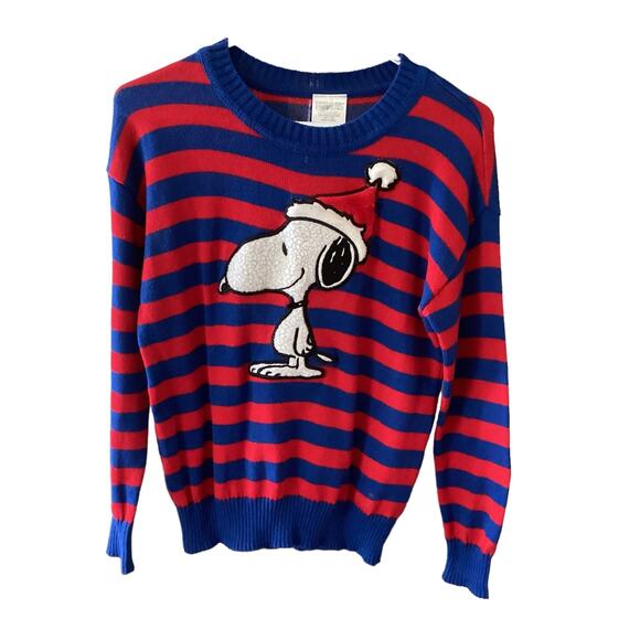 Peanuts Striped Sweater Size S or Child Size L - Picture 1 of 3